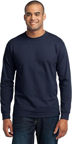 Port & Company Tall Long Sleeve 50/50 Cotton/Poly T-Shirt. PC55LST in Kuwait