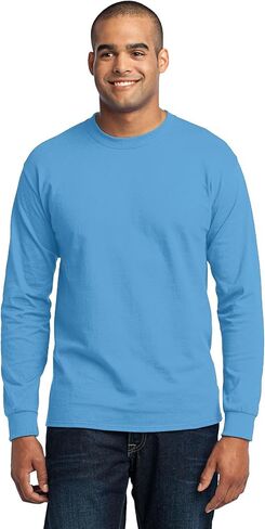 Port & Company Tall Long Sleeve 50/50 Cotton/Poly T-Shirt. PC55LST in Kuwait