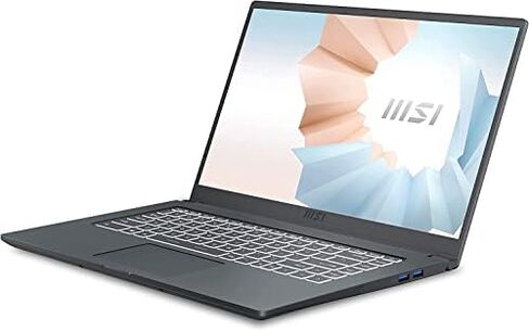 MSI Modern 15A 15.6" FHD Rugged Ultrabook Laptop, Intel Core i7-1195G7 Processor, Intel Iris Xe, 16GB DDR4, 1TB PCIe SSD, WiFi, Webcam, Backlit Keyboard, Windows 11 Home, Carbon Gray in Kuwait
