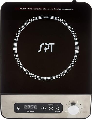 SPT SR-1884SS 1650W Induction Cooktop with Control Knob, Black in Saudi Arabia