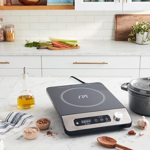 SPT SR-1884SS 1650W Induction Cooktop with Control Knob, Black in Saudi Arabia