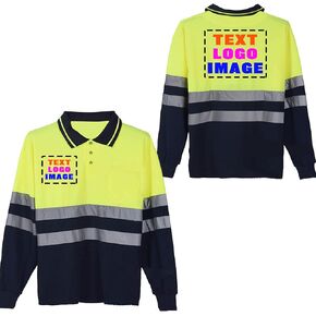 DOBYYUNZHEN Customized Man Polo Shirt Personalized High Visibility Reflective Work Wear for Man in Saudi Arabia