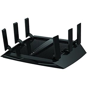 netgear r8000 – 100 Pas nighthawk X6 لراوتر لاسلكي 802. 11 a/b/g/n/ac سطح المكتب ، باللون الأسود in Saudi Arabia
