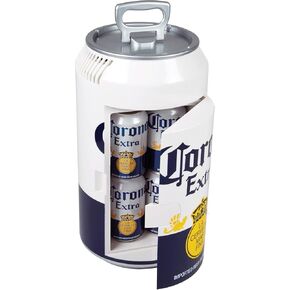Corona Portable 8 Can Thermoelectric Mini Fridge 5.4 L/ 5.7 Quarts Capacity, 12V DC/110V AC Cooler for home, den, dorm, cottage, cabin, beer, beverages, snacks, skincare, cosmetics, medication in Saudi Arabia