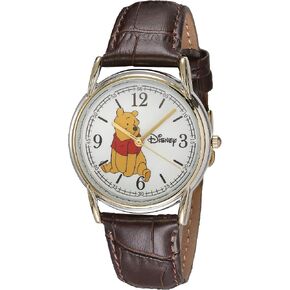 ساعة يد كلاسيكية كلاسيكية من Cardiff انالوج كوارتز بسوار من الجلد من Disney Winnie the Pooh للكبار من Cardiff, فضي/ستيل, ساعات يد للأطفال in Saudi Arabia