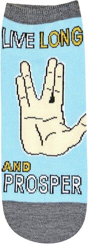 Star Trek Spock Trek Yourself Before You Wreck Yourself Juniors/Womens 5 Pack Ankle Socks in Saudi Arabia