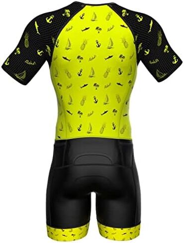 Sparx Mens Elite Aerosuit Triathlon Suit Mens Short Sleeve Tri Suit Skinsuit in Kuwait