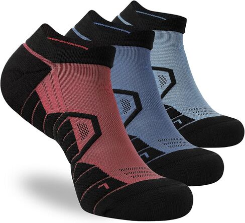 Hylaea Athletic Running Socks Cushion Padded Moisture Wicking Low Cut in Saudi Arabia