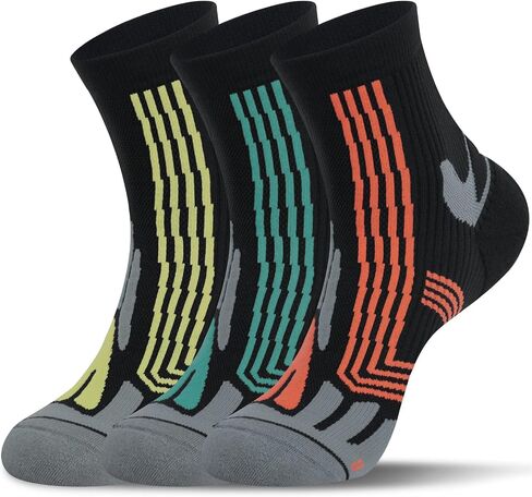 Hylaea Athletic Running Socks Cushion Padded Moisture Wicking Low Cut in Saudi Arabia