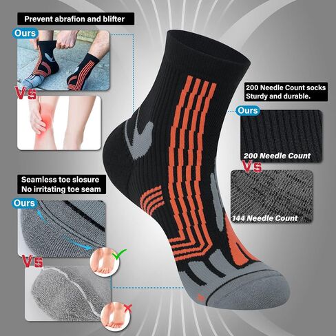 Hylaea Athletic Running Socks Cushion Padded Moisture Wicking Low Cut in Saudi Arabia