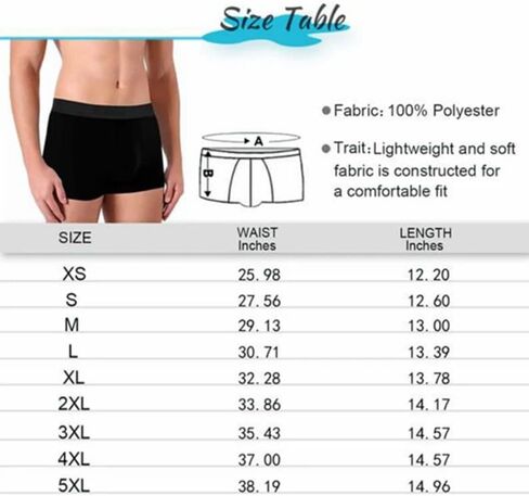 YESCUSTOM Mens Underwear Text Customed Fun Picture Boxer Briefs For Fathers Day Birthday Party Gift Personalized XS-5XL in Saudi Arabia