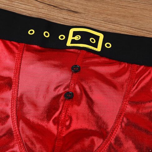 Lejafay Christmas Underwear Men's Flannel Underwear Male Boxer Shorts Boxershorts Long Underpants Shiny Shorts X-Large in Saudi Arabia