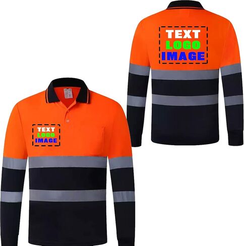 DOBYYUNZHEN Customized Man Polo Shirt Personalized High Visibility Reflective Work Wear for Man in Saudi Arabia