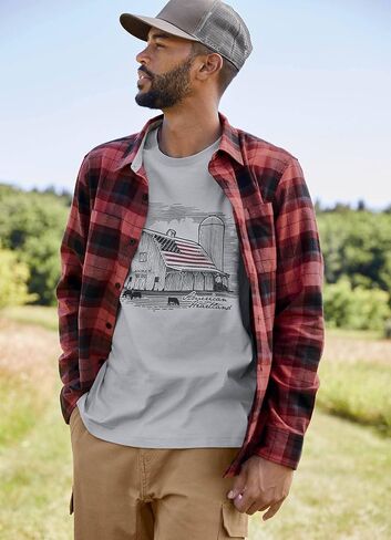 Jockey Men's Lifestyle Outdoors Long Sleeve Flannel Shirt in Saudi Arabia