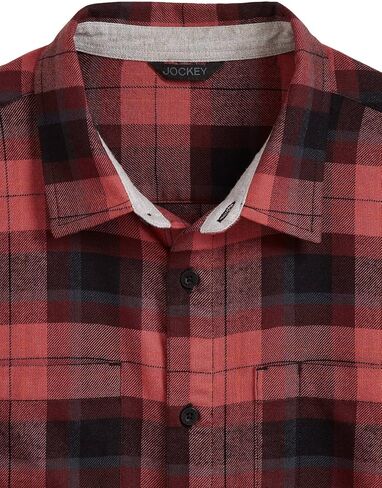 Jockey Men's Lifestyle Outdoors Long Sleeve Flannel Shirt in Saudi Arabia