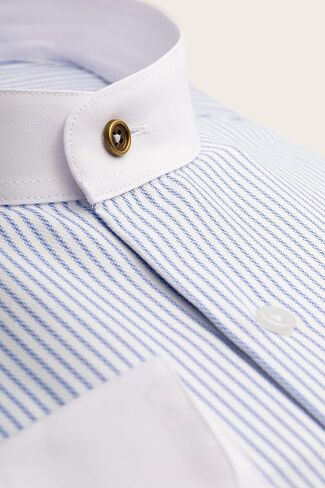 Band Collar Shirts for Men | Mens Long Sleeve Shirt | Mens Dress Shirts | Mens Shirts Casual Stylish | Button Up Shirt Men in Saudi Arabia