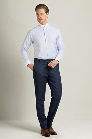 Band Collar Shirts for Men | Mens Long Sleeve Shirt | Mens Dress Shirts | Mens Shirts Casual Stylish | Button Up Shirt Men in Saudi Arabia