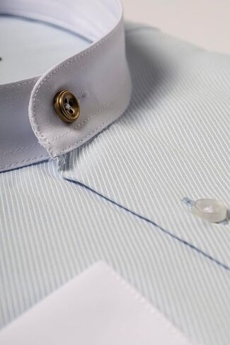 Band Collar Shirts for Men | Mens Long Sleeve Shirt | Mens Dress Shirts | Mens Shirts Casual Stylish | Button Up Shirt Men in Saudi Arabia
