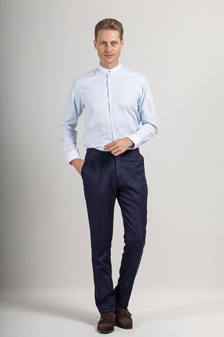 Band Collar Shirts for Men | Mens Long Sleeve Shirt | Mens Dress Shirts | Mens Shirts Casual Stylish | Button Up Shirt Men in Saudi Arabia