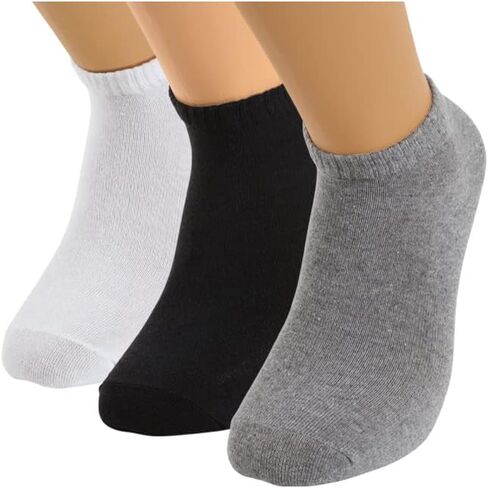 12 Pairs Seamless Socks Ankle Low-Cut for Men, Women With Mesh Laundry Bag in Kuwait