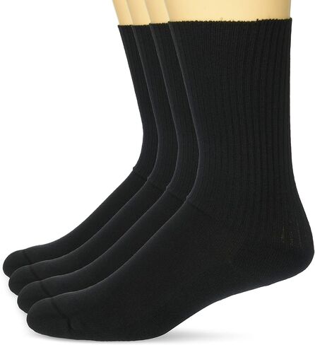 Carolina Ultimate unisex-adult Non-binding Seamless Rib Cotton Crew Socks 4 Pair Pack in Kuwait