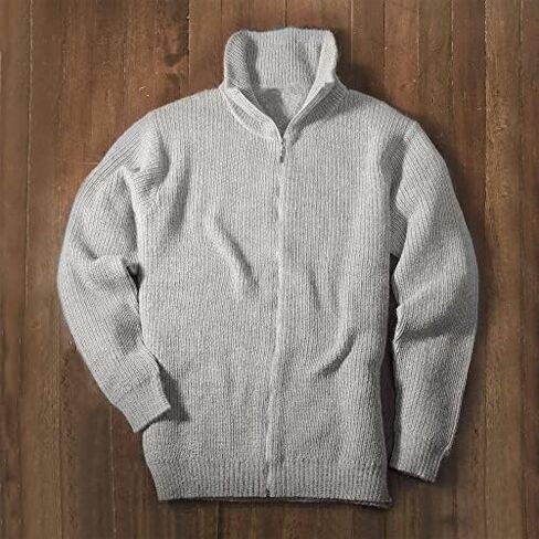 NOVICA Men's 100% Alpaca Cardigan, Casual Grey' in Saudi Arabia