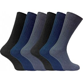 مجموعة من 6 جوارب رفيعة للرجال مصنوعة من القطن بنسبة 100% وخفيفة الوزن ومسامية ومضلعة in Kuwait