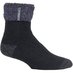 Heat Holders Mens Luxury Cozy Soft Fleece Lined Fluffy Bed Socks for Sleep in Kuwait
