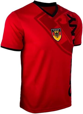 Icon Sports Men's Germany Short Sleeve Football Shirt, Deutschland Soccer T-Shirt in Kuwait