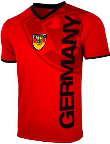 Icon Sports Men's Germany Short Sleeve Football Shirt, Deutschland Soccer T-Shirt in Kuwait