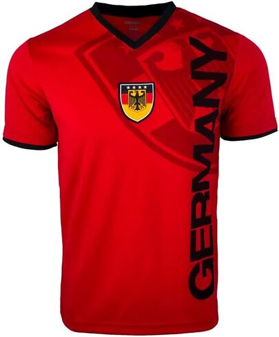 Icon Sports Men's Germany Short Sleeve Football Shirt, Deutschland Soccer T-Shirt in Kuwait