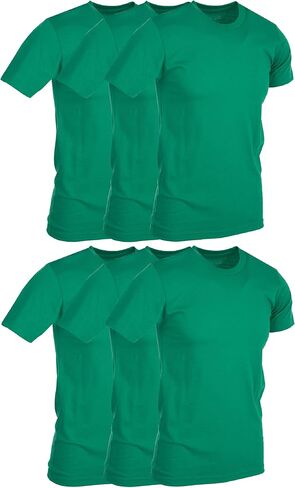 BILLIONHATS 6 Pack Men's Solid Colors Cotton T-Shirts Short Sleeve Lightweight Tees, Bulk in Saudi Arabia