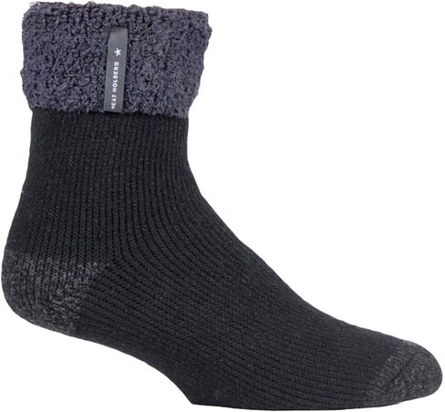 Heat Holders Mens Luxury Cozy Soft Fleece Lined Fluffy Bed Socks for Sleep in Saudi Arabia