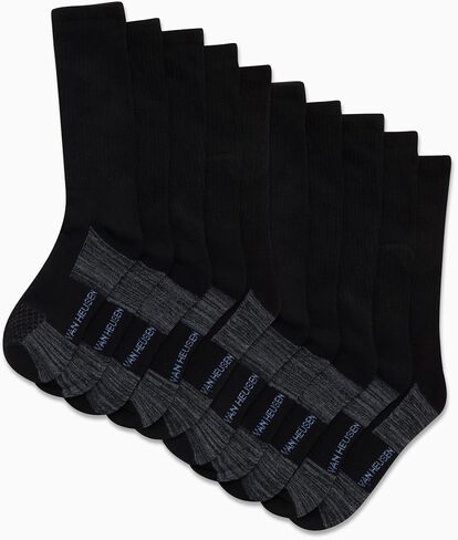 Van Heusen Men's Athletic Socks - Cushioned Crew Socks (10 Pack) in Saudi Arabia