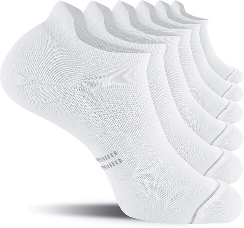 CS CELERSPORT 6 Pack Men's Running Ankle Socks with Cushion, Low Cut Athletic Sport Tab Socks in Saudi Arabia
