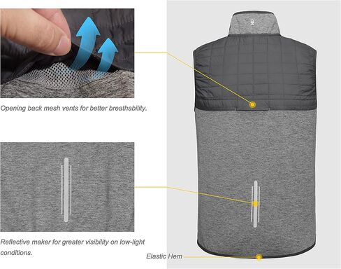 Little Donkey Andy Men's Lightweight Golf Vest Warm Outdoor Sleeveless Jacket for Hiking Travel Running Casual in Saudi Arabia