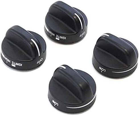 Upgraded Lifetime Appliance 4 x 8273103 Knob Compatible with Whirlpool Range Oven in Saudi Arabia