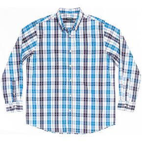 قمصان مزدوجة كبيرة وطويلة للرجال بأكمام طويلة وأزرار سفلية من مقاس XL(T) إلى 6XL (T) قطن in Saudi Arabia