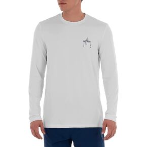 Guy Harvey Men’s Long Sleeve Performance Shirt with 50+ UPF Sun Protection