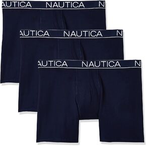 Nautica Men's Cotton Stretch Classic Boxer-Brief Multipack in Saudi Arabia