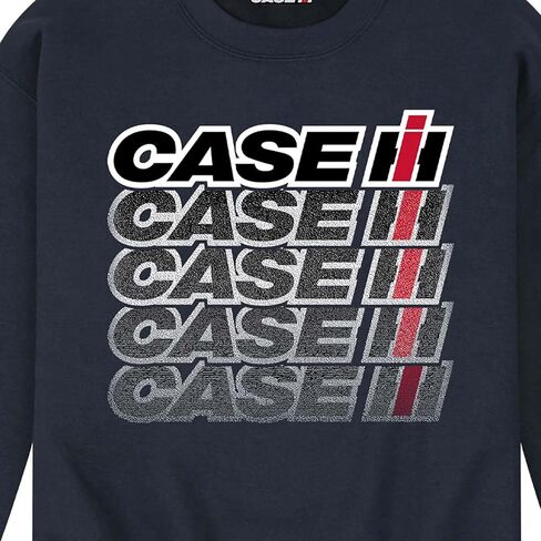 Case IH Logo Repeat Fade - Men's Crew Neck Fleece Pullover in Saudi Arabia