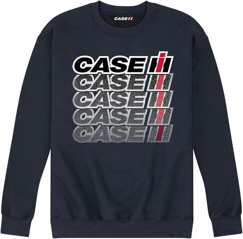 Case IH Logo Repeat Fade - Men's Crew Neck Fleece Pullover in Saudi Arabia