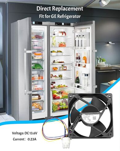 محرك مروحة مبخر الثلاجة EMIHO WR60X25858 WR60X10340 مناسب لثلاجة GE استبدال 4931166 AP6891698 PS12727431 EAP12727431 U11P14MSS7A3-57A611 in Saudi Arabia