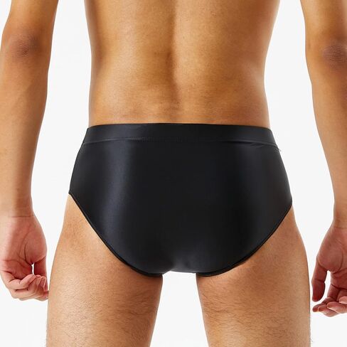 Daenrui Men Shiny Oil Silk Low Rise Pouch Underwear Elastic Bikini Briefs Swimwear Underpants Panties in Saudi Arabia