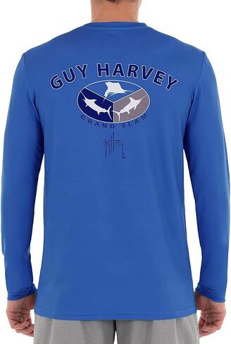 قميص أداء رجالي بأكمام طويلة من Guy Harvey مع حماية من أشعة الشمس بعامل حماية من أشعة الشمس 50+ in Kuwait