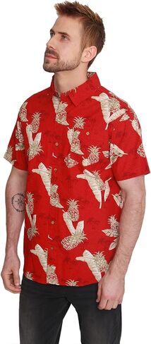 Pacific Marlin Men's Short Sleeve Hawaiian Woven Shirt in Saudi Arabia