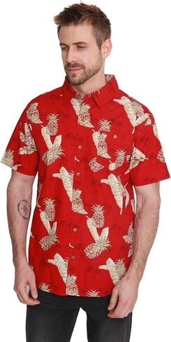 Pacific Marlin Men's Short Sleeve Hawaiian Woven Shirt in Saudi Arabia