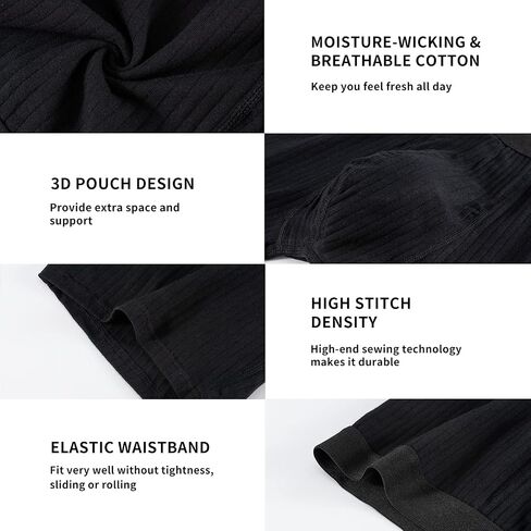 LIUYIJJ，Men's Trunks Underwear Cotton soft Boxer Briefs Short Leg Comfortable health Underpants 6 Pack in Saudi Arabia