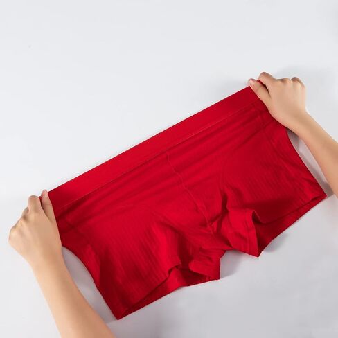 LIUYIJJ，Men's Trunks Underwear Cotton soft Boxer Briefs Short Leg Comfortable health Underpants 6 Pack in Saudi Arabia