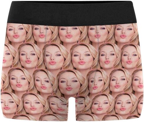 Custom Multi Men's Funny Face Boxer Shorts Underpants Briefs with Photo(XS-XXXL) in Kuwait